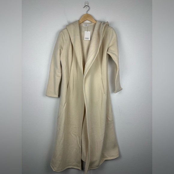 Priv CloudNine Fleece Hooded Cozy Lounge Cardigan Coatigan Women’s Sz XS NWT - Picture 3 of 10